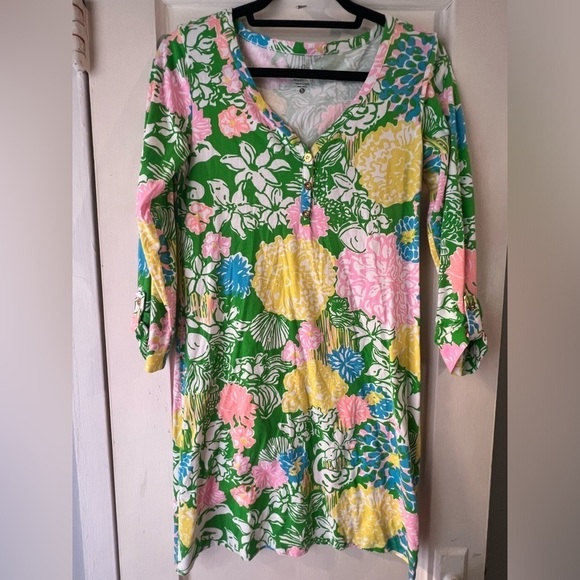 LILLY PULITZER Hibiscus Stroll Palmetto Dress S - Picture 3 of 10